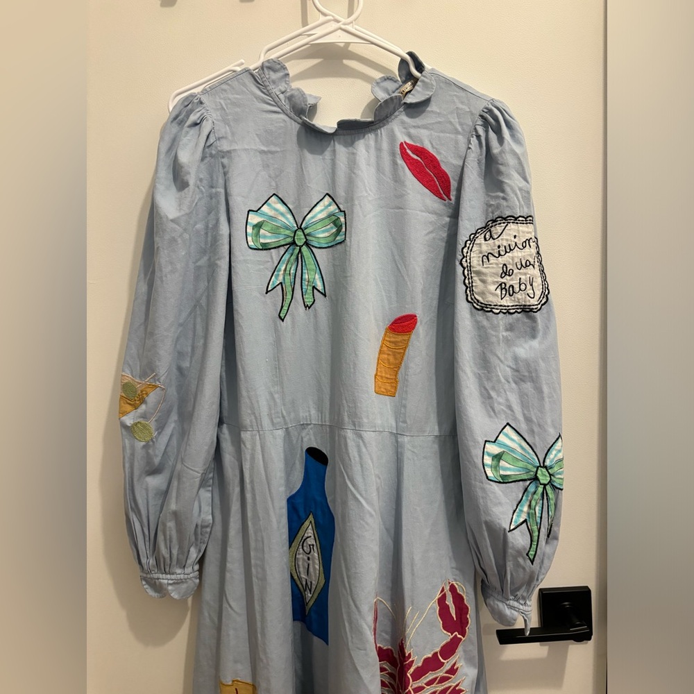 Stella Nova RARE Million Dollar Baby Handcrafted Circus Midi Dress SIZE LARGE - Picture 4 of 11